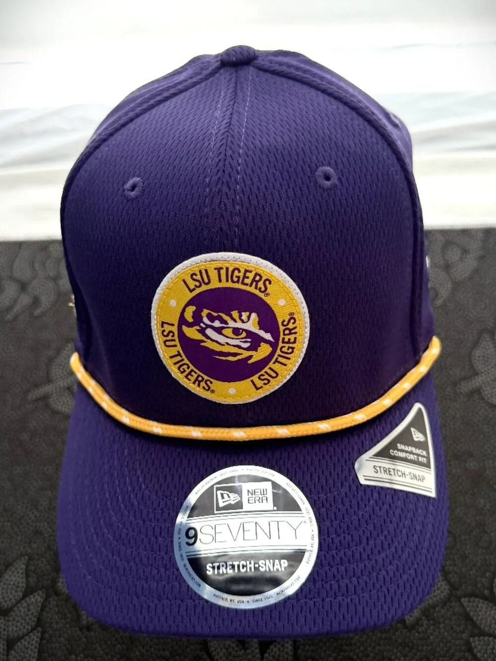 New Era LSU Tigers 9SEVENTY Stretch-Snap Rope Cap/Hat